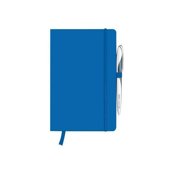 Cahier A5 - Herlitz - my.book Classic - 96 sidor - crème papper - blå konstläder omslag Blå