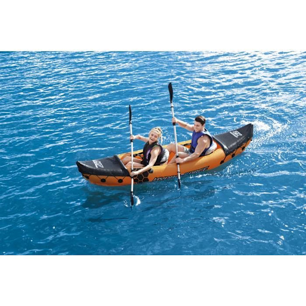 Modulära aluminiumpaddlar - BESTWAY - Set om 2 - Multifunktion - Segling Svart