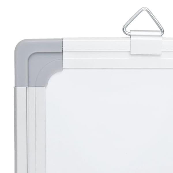 Fällbart magnetiskt whiteboard 150x100x1,7 cm aluminium Vit