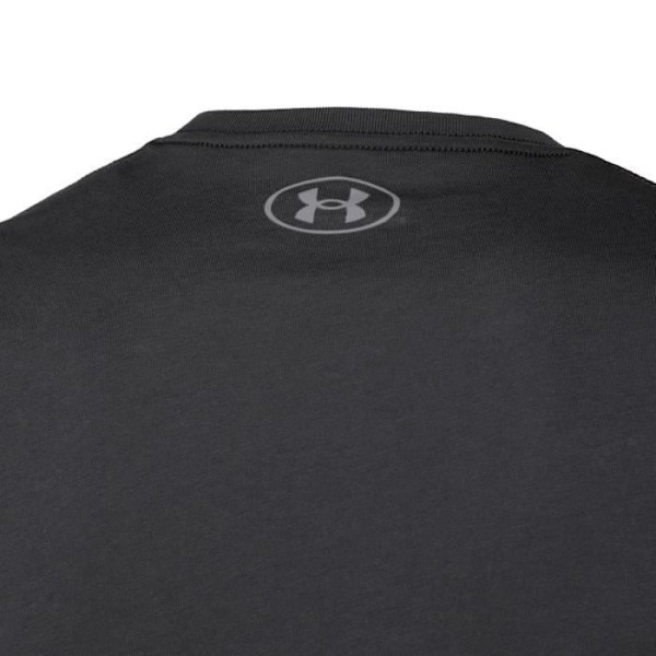 Under Armour Boxed Sportstyle SS Running T-shirt för män i svart Svart grå XL