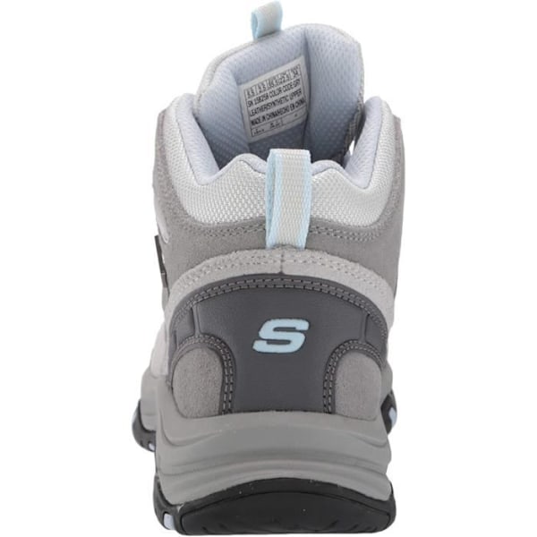 Skechers ankelstövlar dam 158258 - Grå - Ovandel i läder - Vattentät - Gummisula Grå 41