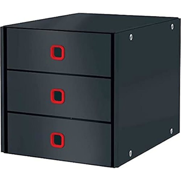 Förvaringslåda A4 - LEITZ - Click & Store - 3 Lådor - Grå - Seri Cosy Grå