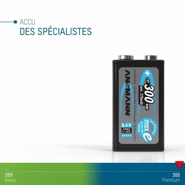 Ansmann 300mAh uppladdningsbart NiMH-batteri 5035453