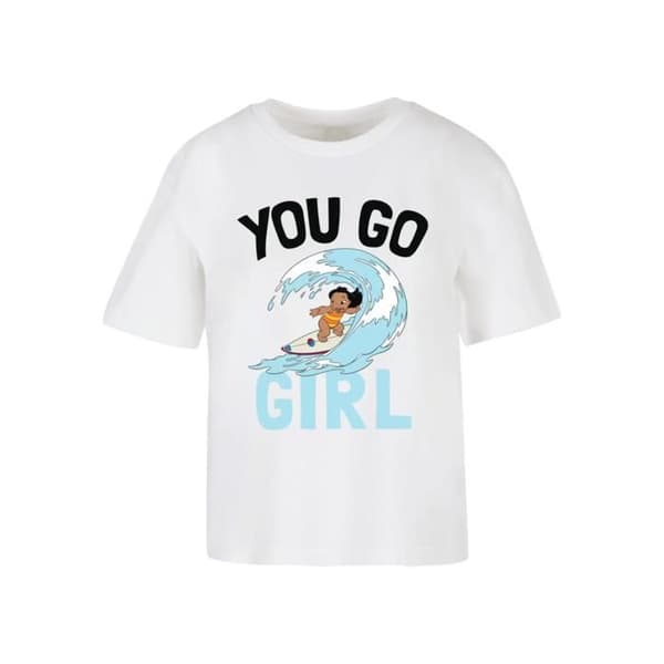 T-shirt dam Merchcode Lilo & Stitch You Go - vit Vit XL