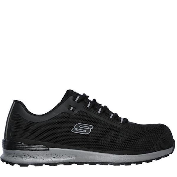 Skechers Lyndale Skyddsskor - Herr - Svart - Ståltåhätta och Memory Foam-sula Svart 41