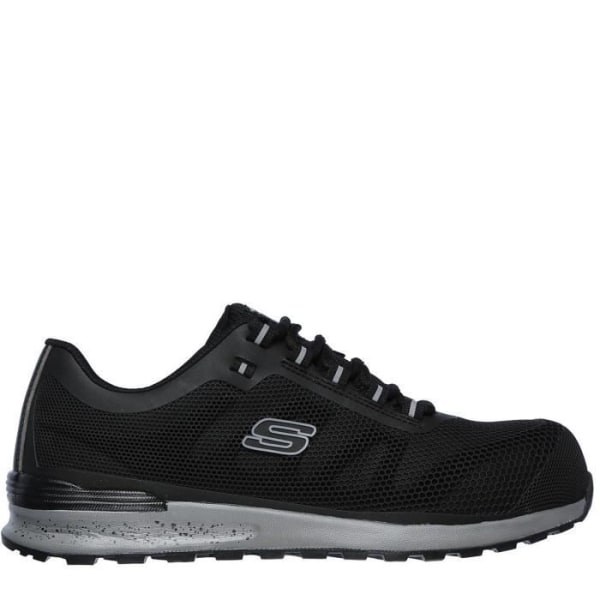 Skechers Lyndale Skyddsskor - Herr - Svart - Ståltåhätta och Memory Foam-sula Svart 43