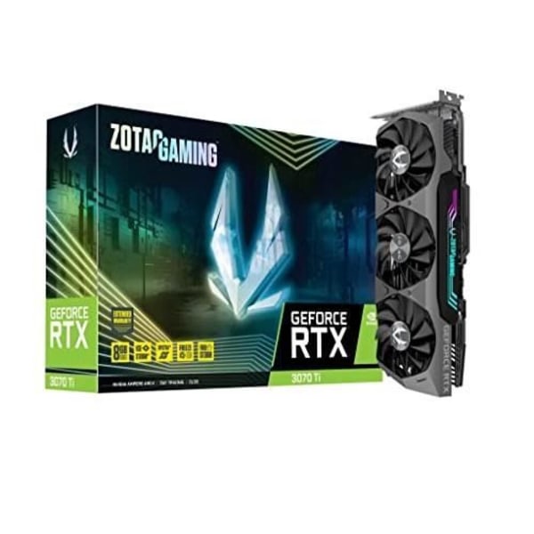 GeForce RTX 3070 Ti, 3x DisplayPort-grafikkort, 1x HDMI Svart