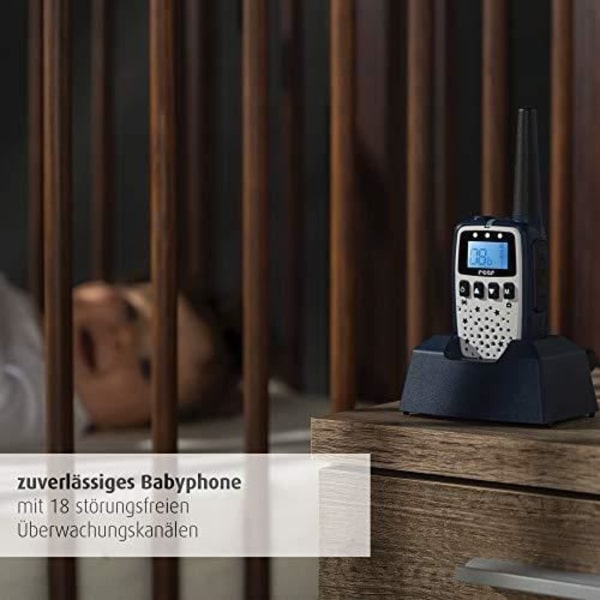 Reer 50133 Care&Talk 2in 1 babyvakt och walkie-talkie Blue 50133