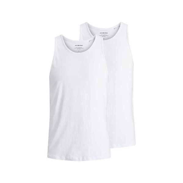 Jack & Jones Men Toppar // jacBasic linne Vit XXL