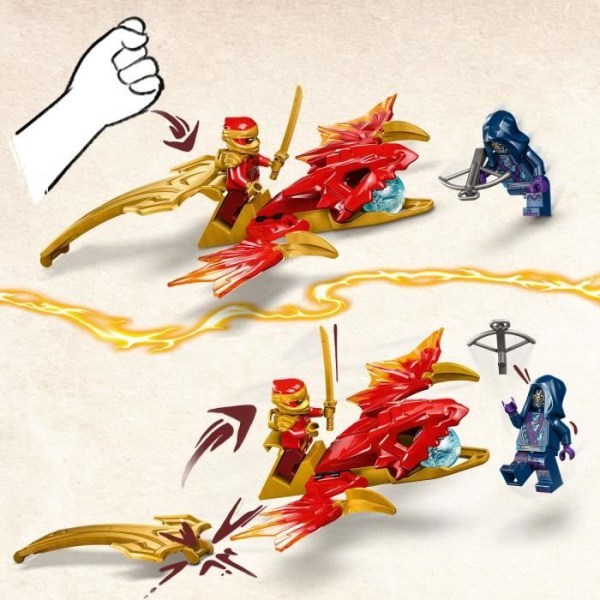 LEGO® 71801 NINJAGO Kai's Rebel Dragon Attack, Dragon Ninja Toy och minifigurer inklusive Kai med Mini-Katana