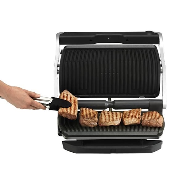 Tefal Optigrill XL GC722D elektrisk grill - Svart-Silver - Non-stick plattor - 2000W - Blinkers