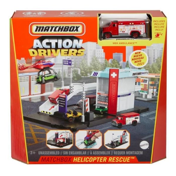 Tändsticksask - Helikopterlekset - Circuit / Leksaksbilar - Från 3 år