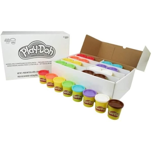 PLAY-DOH - Skollåda - 48 krukor modelllera - Barn - Blandat - Från 24 månader