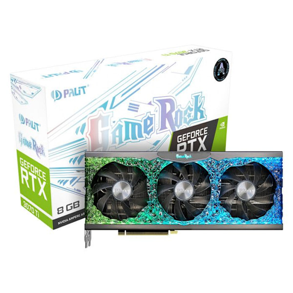Palit GeForce® RTX 3070 Ti Gamerock 8G Svart
