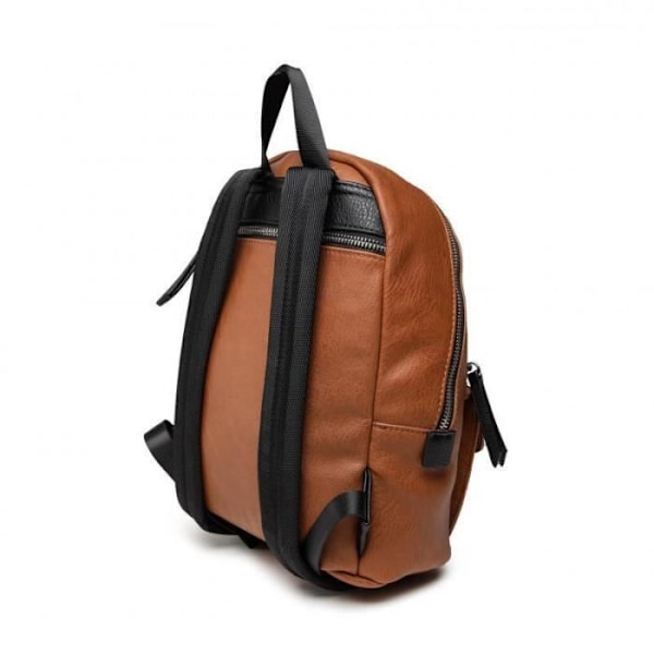 Ryggsäck - DESIGUAL - 21WAKP16 - Styv konstläder - Mörk beige - Elegant Mörk beige