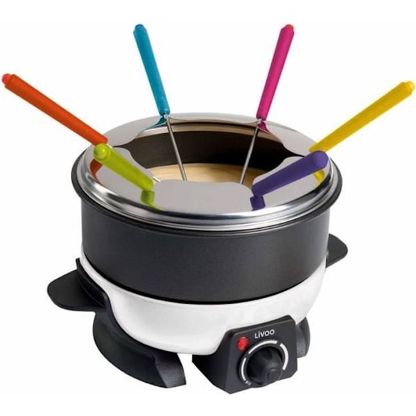 Livoo DOC106 elektrisk fonduegryta - 1,6L non-stick-gryta - 6 personer