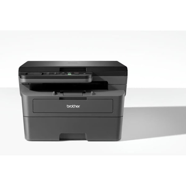 Brother multifunktions 3-i-1 monokrom laser multifunktionsskrivare med dubbelsidig utskrift, WiFi, tonerpaket 700 sidor, Svart