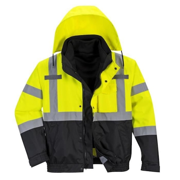 Blouson Höga Synlighet 3 i 1 Portwest Hi Vis Premium - Gul / Svart Gul svart M
