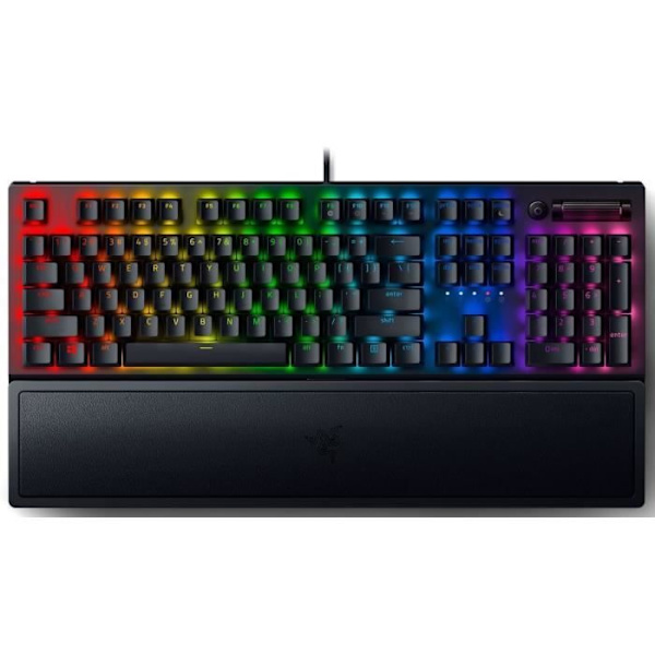 Speltangentbord - RAZER - BlackWidow V3 - Gröna mekaniska omkopplare - RGB Chroma Svart
