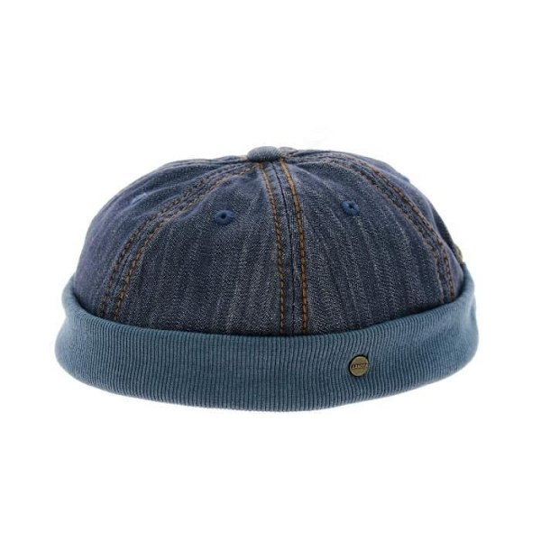 Dockerhatt - Keps utan visir i denimblått Blå