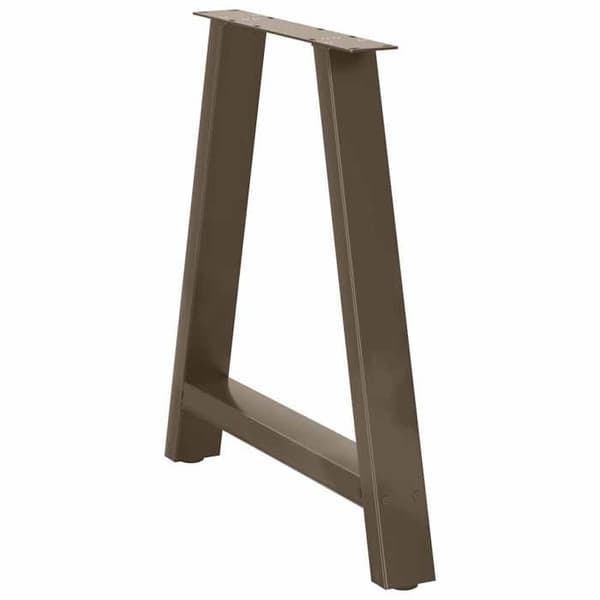 vidaXL A-formade matbordsben, 2 stycken, 80 x (72-73) cm, stål 4012859