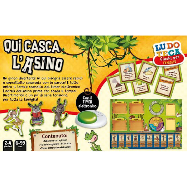 Brädspel - Liscianigiochi brädspel - 88904 - Lisciani Giochi Ludoteca Qua Casca l'Asin, Färg