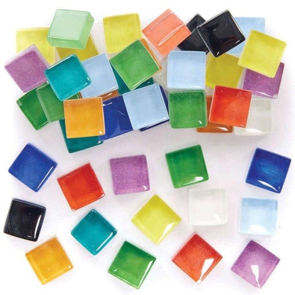 Baker Ross - FC870 - Glasmosaikplattor - Paket med 500 g, Kreativa hobbyer för barn ()