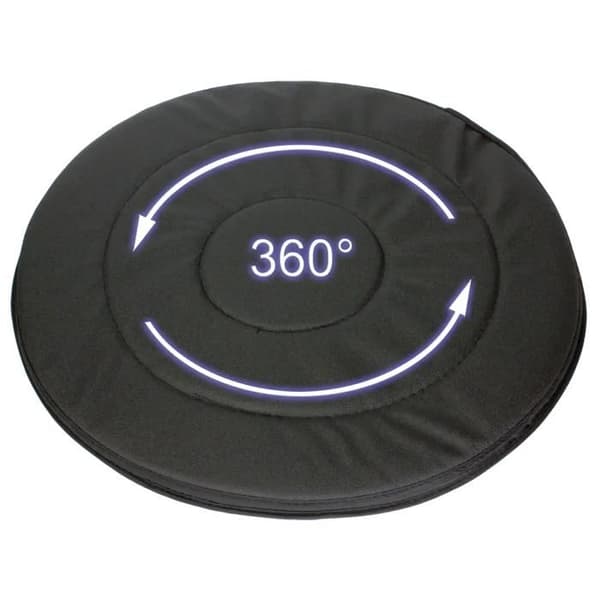 WENKO Rotationskudde bil, 360 grader, svart, Ø39 cm