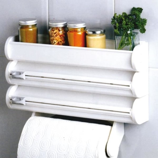 Triple roller dispenser - RAYEN - modulär - glidblad - mobil Vit