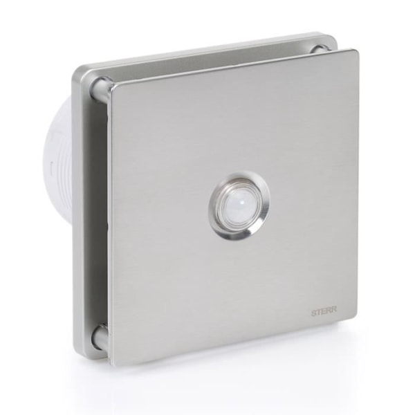 STERR - Silver avloppsfläkt med IRP-sensor för badrum 100 mm / 4" – BFS100P-S