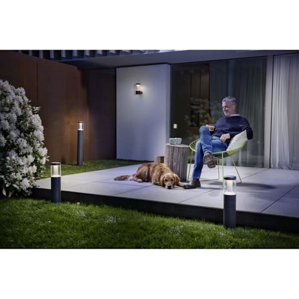 ENDURA STYLE LANTERN MODERN Vägglampa utomhus 12w = 610lm - grå Mörkgrå