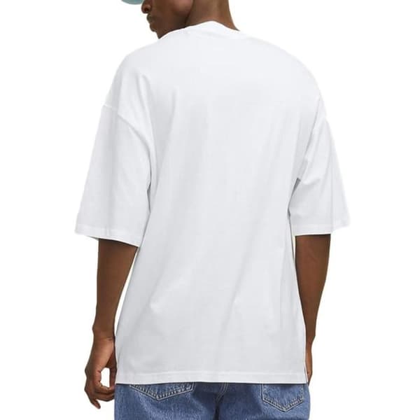 T-shirt Uni Vit Herr Jack & Jones Charge Vit S