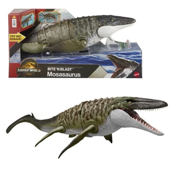 Jurassic World - Rörlig figur Mosasaurus - Dinosaurie - JCH00