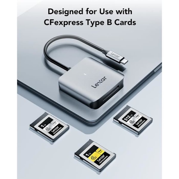 Minneskortläsare - Lexar - RW510 - CFexpress Typ B - 10Gbps - USB 3.2 Gen 2