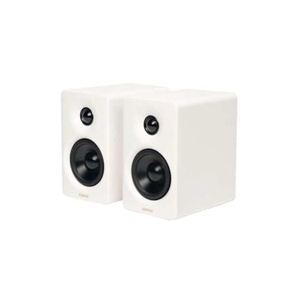 Enceinte PC Edifier M60 - kompakt skrivbordshögtalare certifierad för High-Res Audio - 66 Watts - Vit