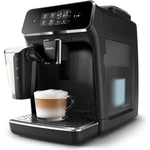 PHILIPS EP2231/40 kaffebönor espressomaskin med kvarn 3 drycker pekskärm LatteGo mjölkkaraff 1,8 l vattentank