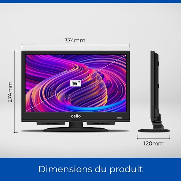 Televijset LED Cello - C1624WS