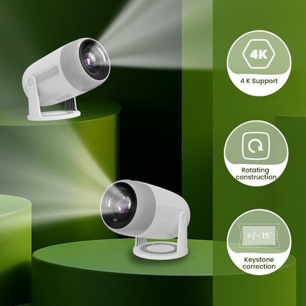 Videoprojektor - KIANO - Vision 2 - Full HD 1920x1080 - Android 11 - 250 ANSI lumen