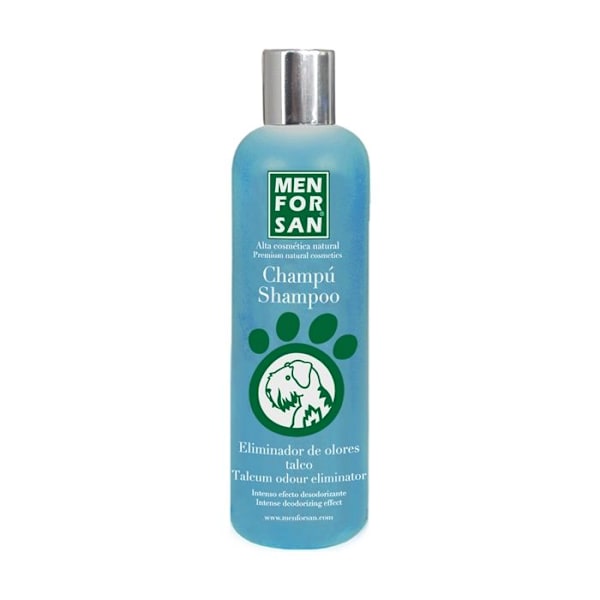 Shampoo - MENFORSAN - Talc Doftborttagare - 300 ML - Mjuk och Fuktgivande - För Hundar