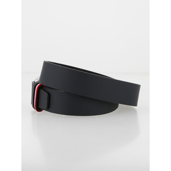 Bälte - Jack and Jones - Jacespo - 100 % läder - Bredd 3,2 cm - Metallspänne Svart 105 cm