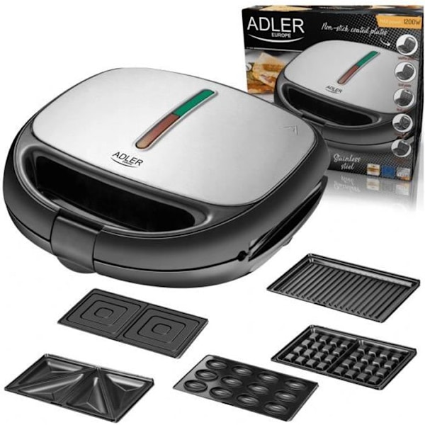 Adler AD 3040 1200W 5 Funktion Multifunktion Brödrost Brödrost