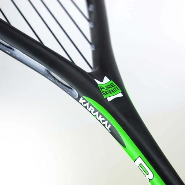 Karakal Raw Pro Lite 2.0 squashracket med dämpare - svart/vit/grön - TU