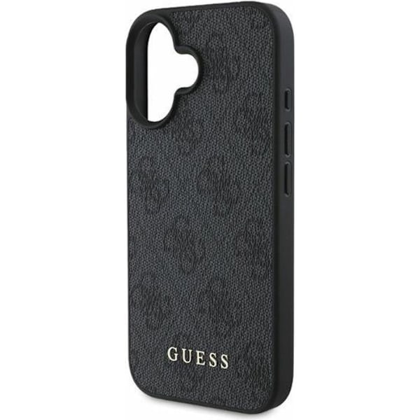 Skyddsfodral för iPhone 16 Plus - Guess Hardcase 4G Classic (GUHCP16MG4GFGR) - Svart