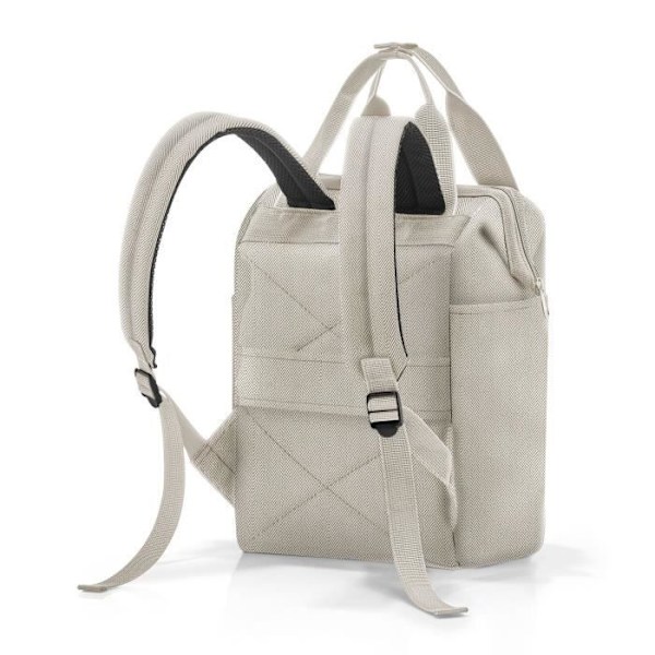 Ryggsäck - reisenthel - Allrounder R - 39 cm - Herringbone sand - Minimalistisk fiskbenssand