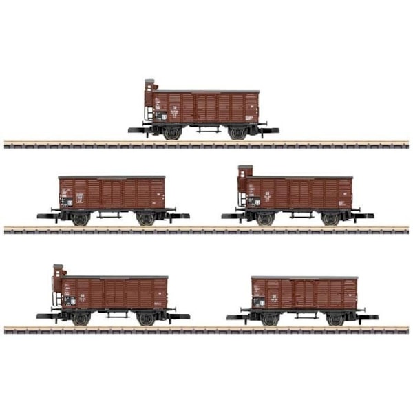 Modelltåg - MÄRKLIN - Set om 5 DB G 10 godsvagnar - Interiör - Vuxen - Blandat - 14 år