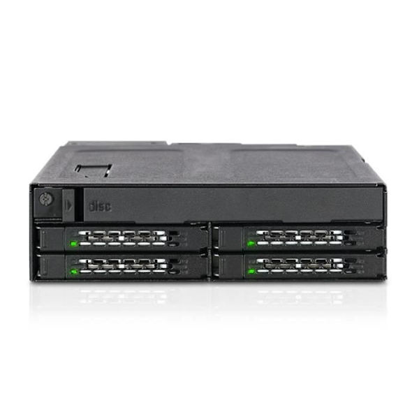 ToughArmor MB604SPO-B Bakplansbur för 4 x 2,5" HDD/SSD SATA eller SAS & Slim ODD-fack