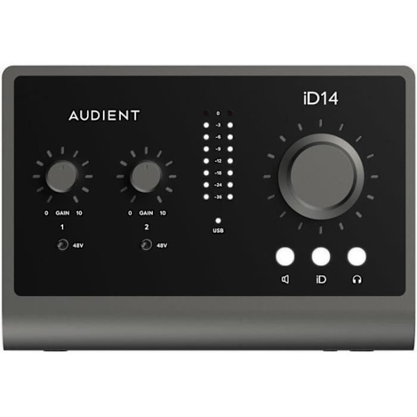 AUDIENT ID14 MKII - Ljudkort 2 ingångar 4 utgångar 24 bitar 96 kHz