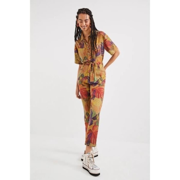 Desigual Lara jumpsuit för kvinnor - orange - S Orange S