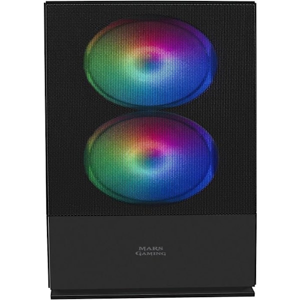 MicroATX-datorlåda - Mars Gaming - MCZ Svart - RGB - MESH-panel - Vattenkylning