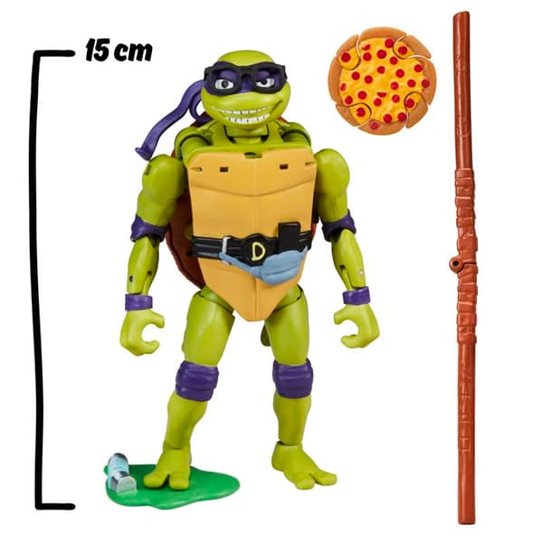 Rörlig figur - NINJA SKILPADDER - TU8381 (Donatello) - Transformabel 2 i 1 - 15 cm - Rörlig